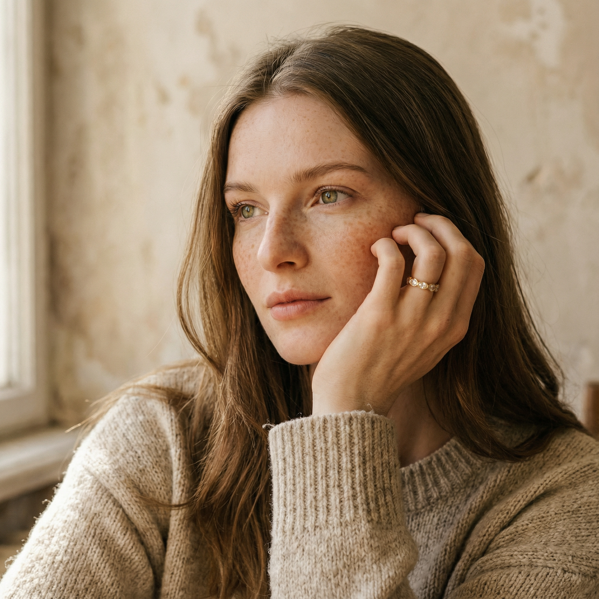 "Odessa" Oval cut Lab Grown Diamond Bezel set 14k Gold Eternity Band